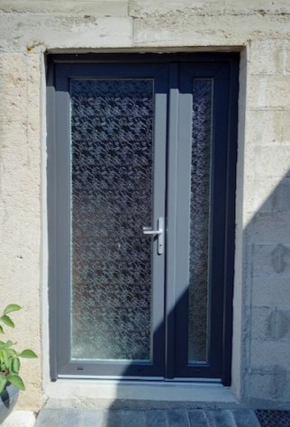 Porte d'entrée PVC Gris Anthracite à Romilly Sur Andelle (Eure)