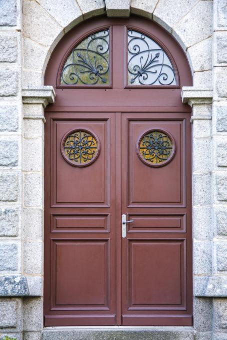 Menuiserie porte extérieure bois Normandie