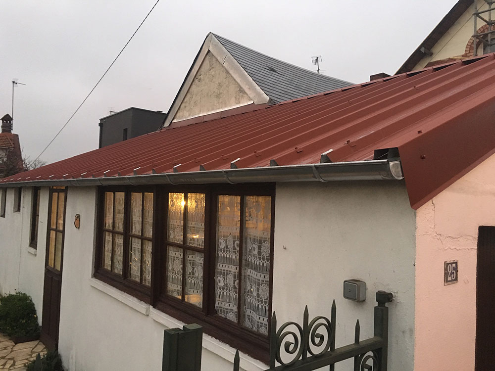 Pose d'une toiture sur un garage à Sotteville les Rouen